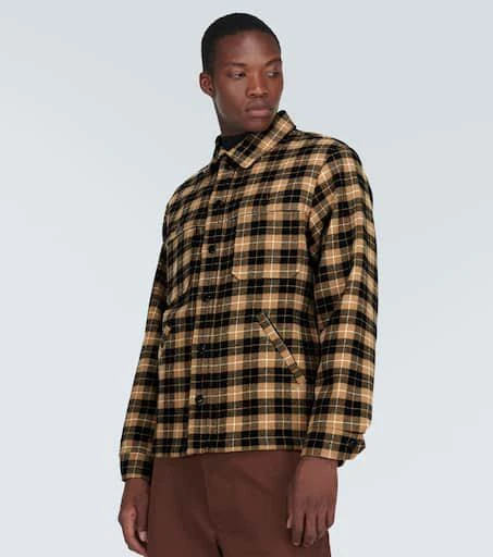 Kenzo Checked wool-blend overshirt 3