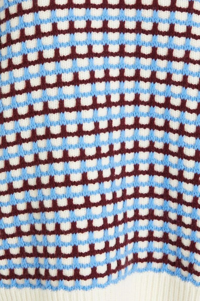 Chinti & Parker Jacquard-knit wool and cashmere-blend sweater 4