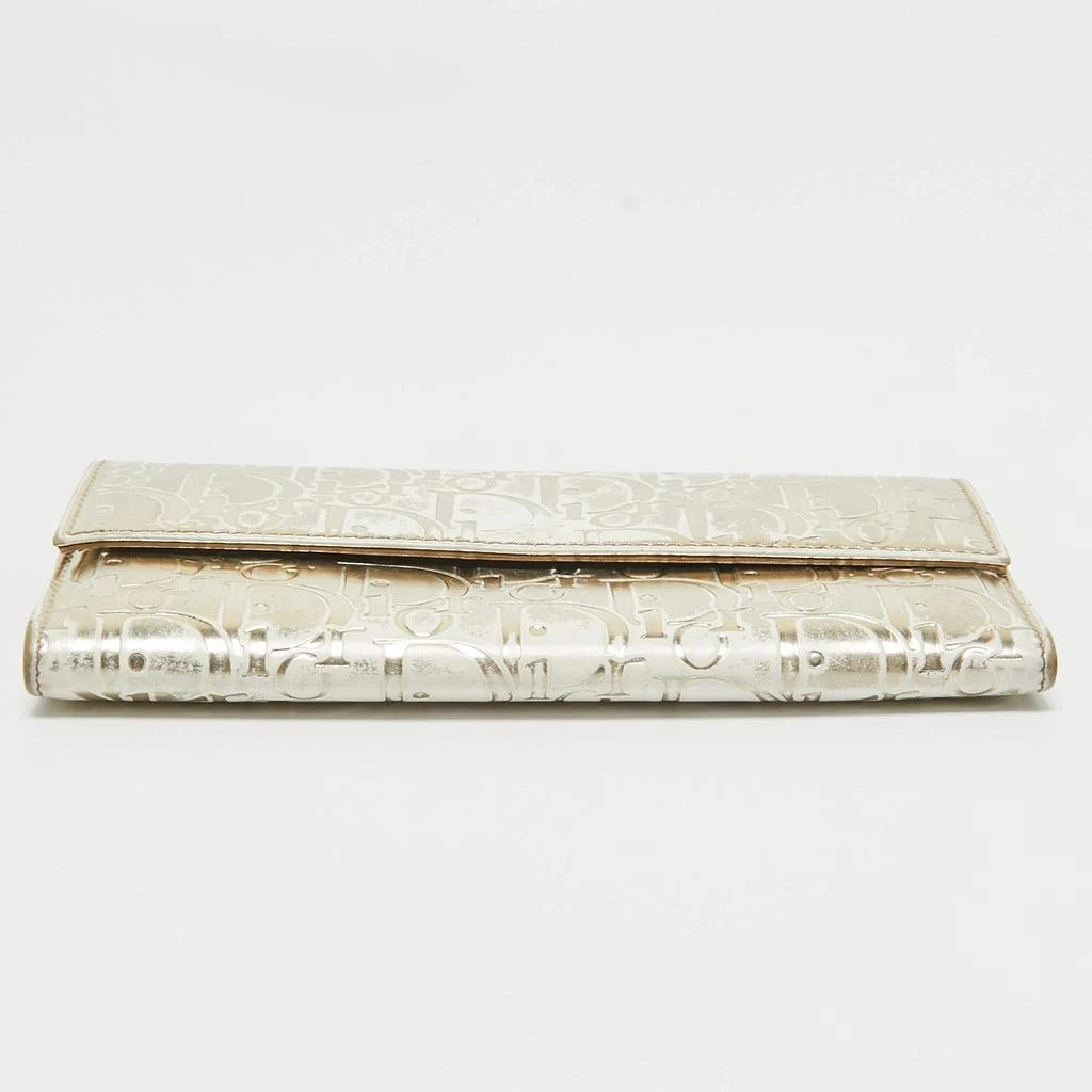 Dior Dior Gold Oblique Embossed Patent Leather Continental Wallet 9