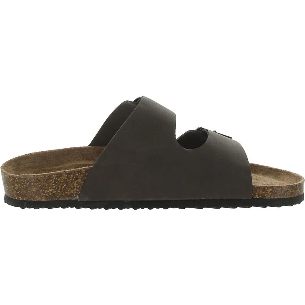 Nautica Triun Womens Faux Leather Slide Sandals 3