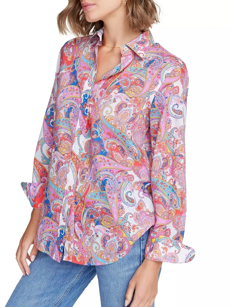 Robert Graham Carrie Paisley Cotton Shirt 6