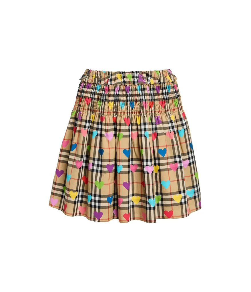 Burberry Ama Check Heart Skirt (Big Kid)