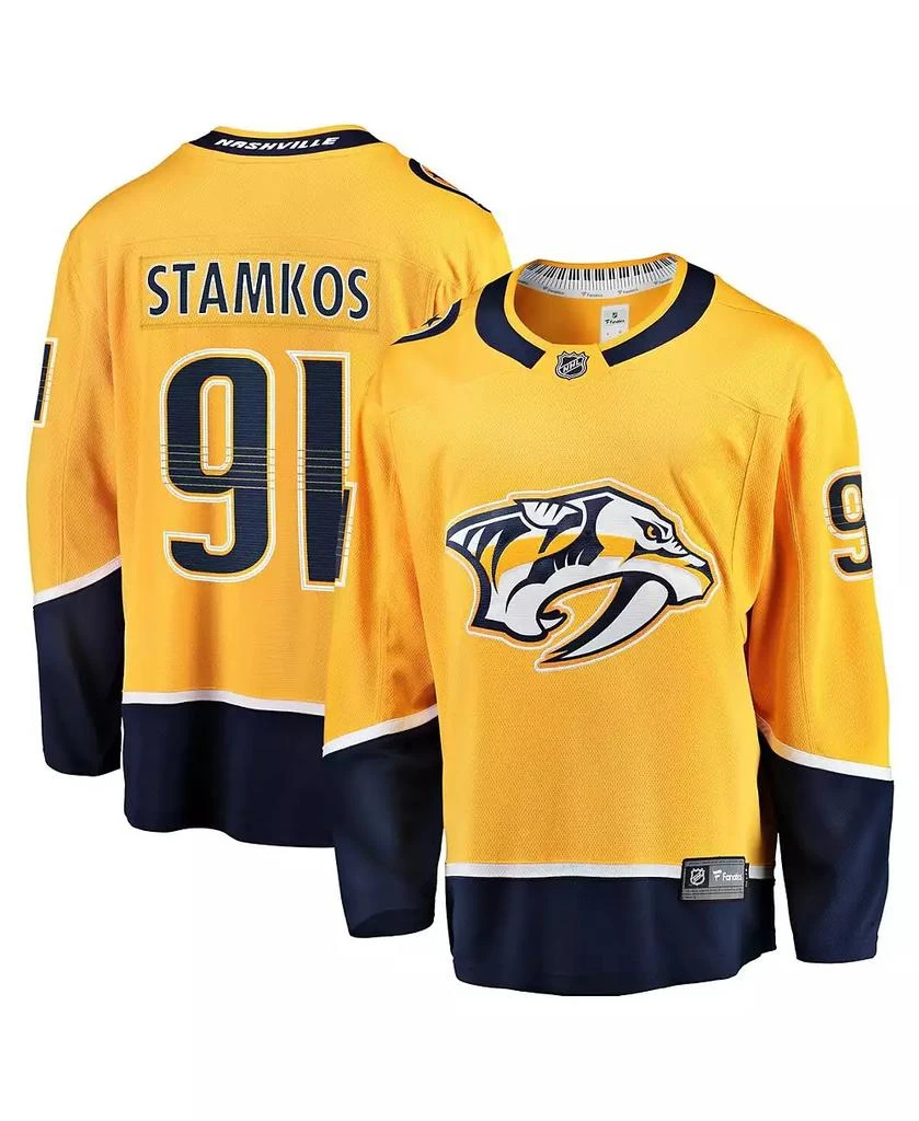 Fanatics Men's Steven Stamkos Gold Nashville Predators Home Premier Breakaway Player Jersey 1