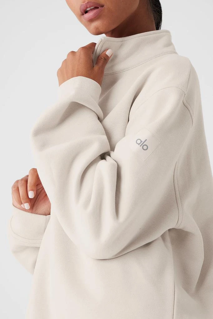 Alo Renown Heavy Weight 1/4 Zip - Bone 5