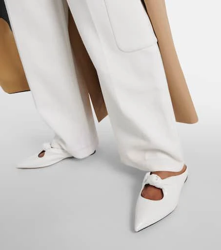 Khaite Rowan leather flats 4