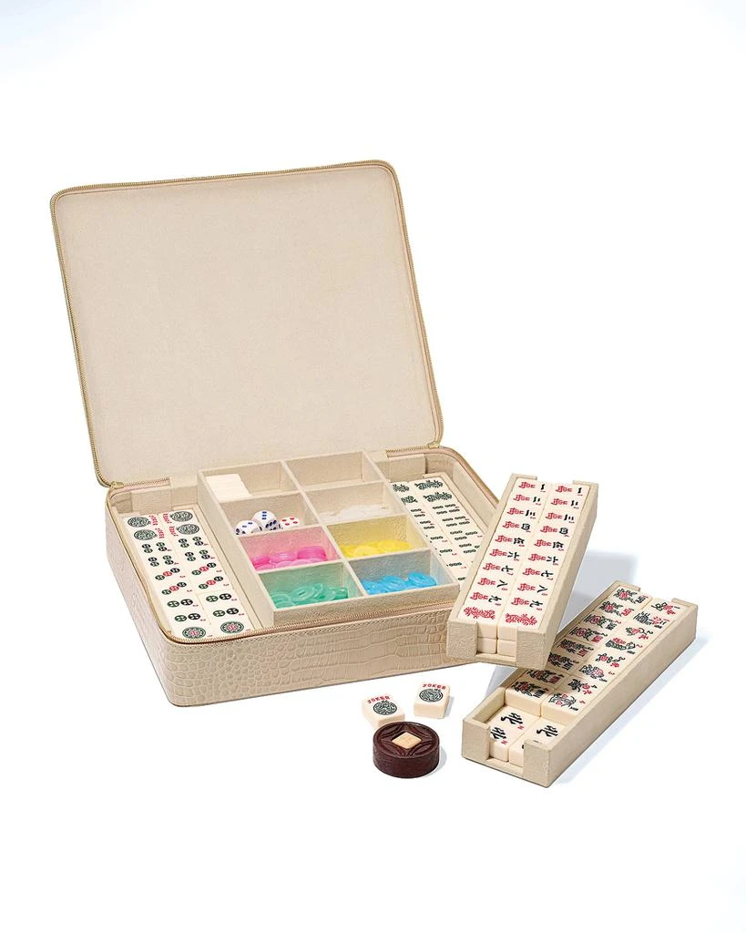 AERIN Enzo Leather Travel Mahjong Set 3