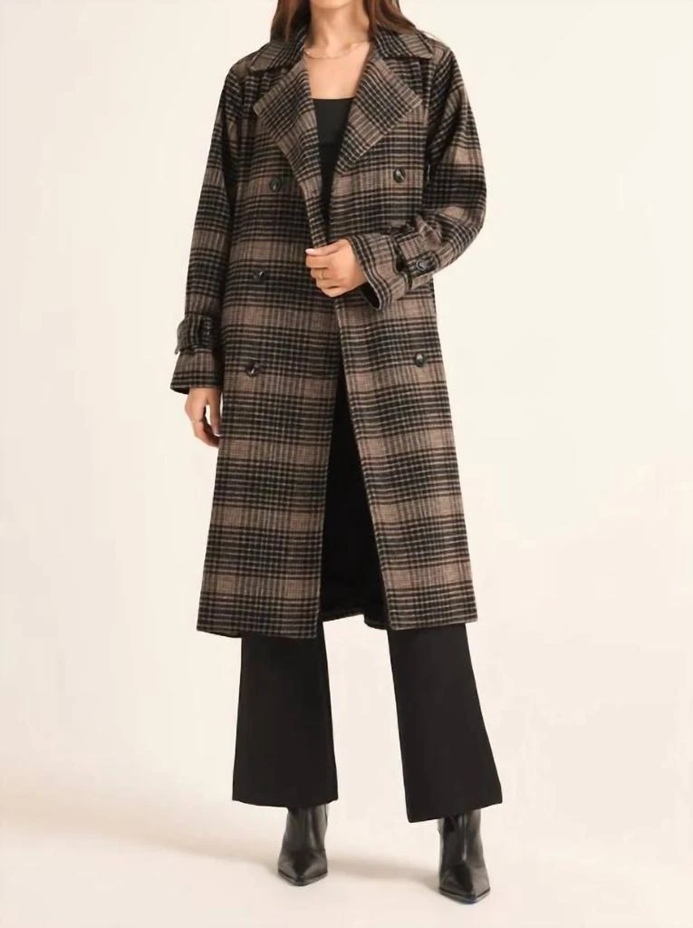 Z Supply Z Supply - Jackie Plaid Trench Coat 1