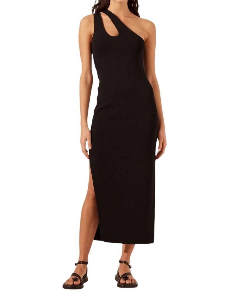 Shona Joy Shona Joy - BASIC ONE SHOULDER OPEN BACK MIDI DRESS