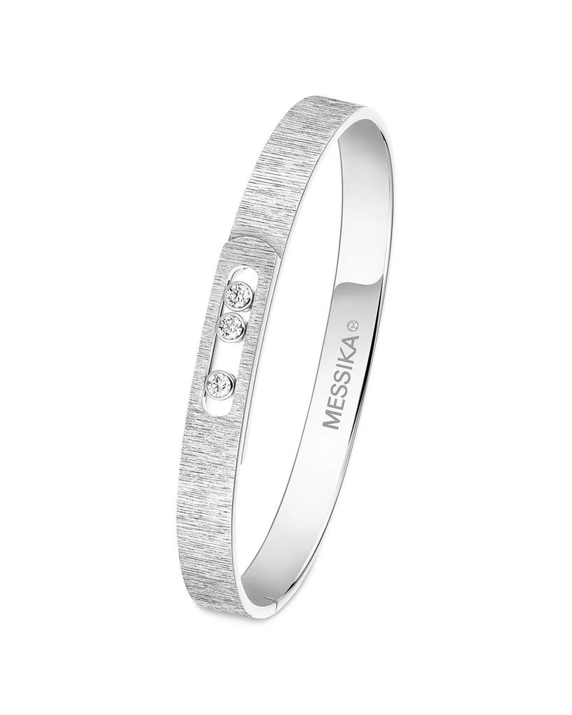 Messika 18K White Gold Move Noa Diamond Bangle Bracelet 4
