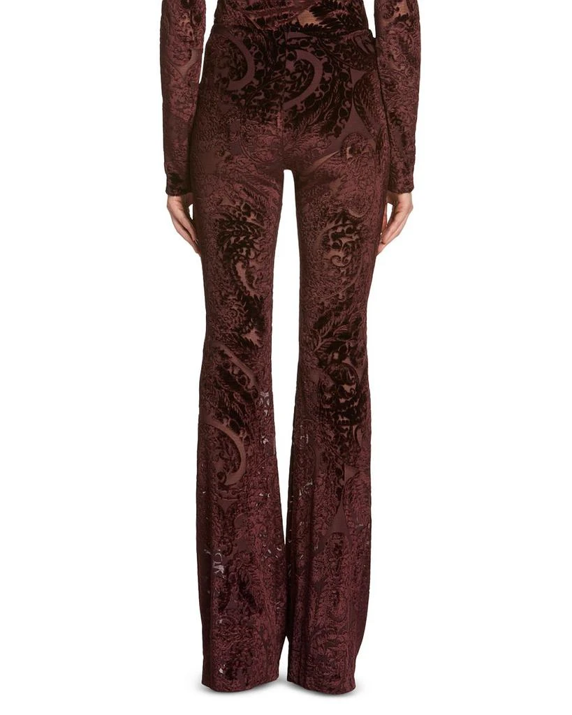 ETRO Velvet Flared Leg Pants 3