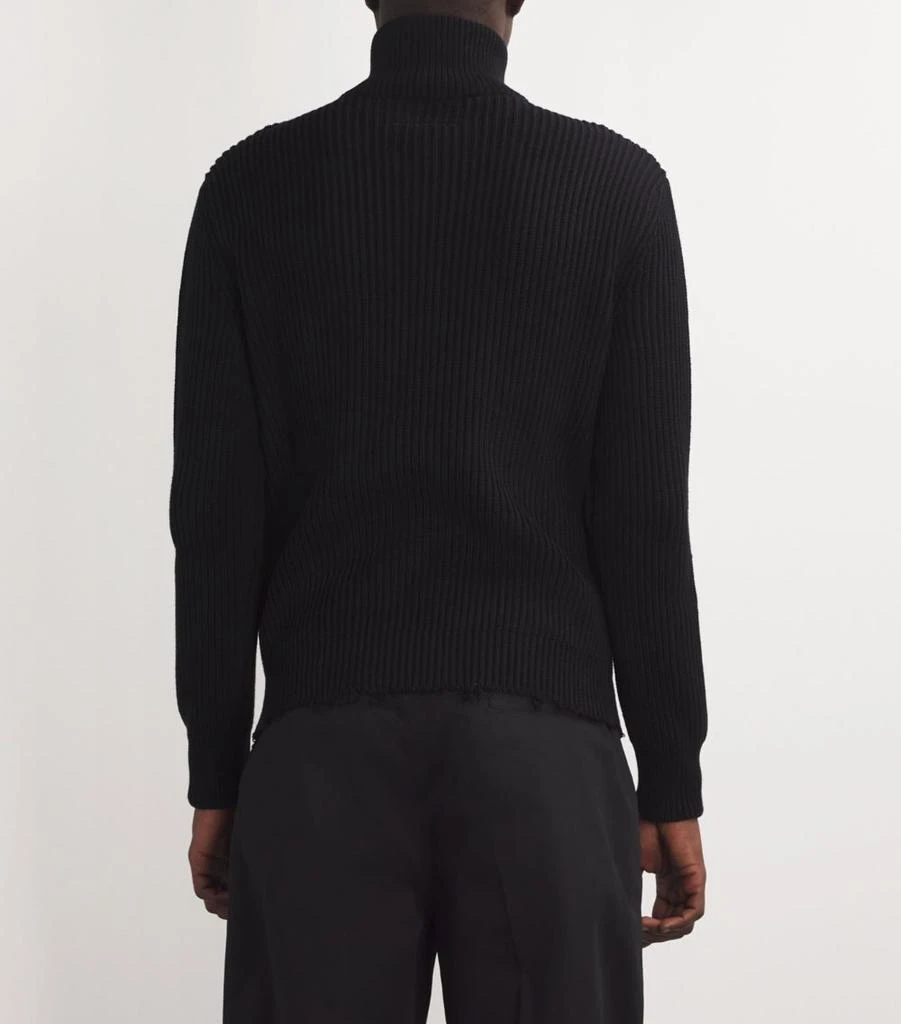 MM6 Maison Margiela Cotton Zip-Up Sweater 4