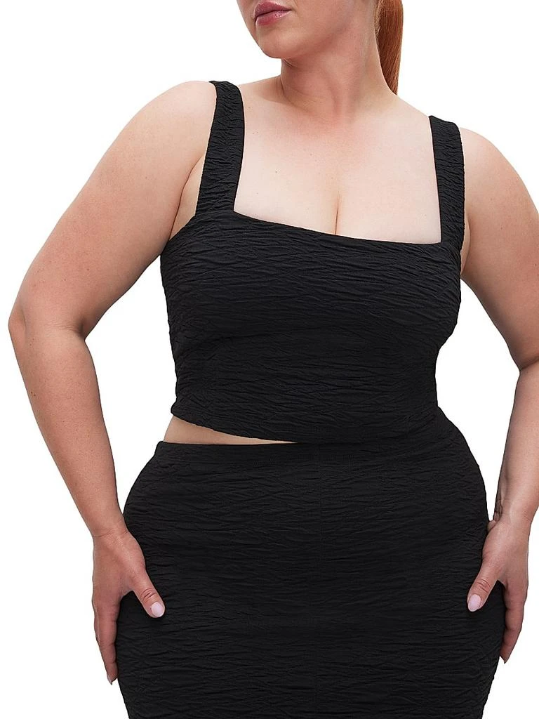 Good American Wide Scrunchie Crop Top 3