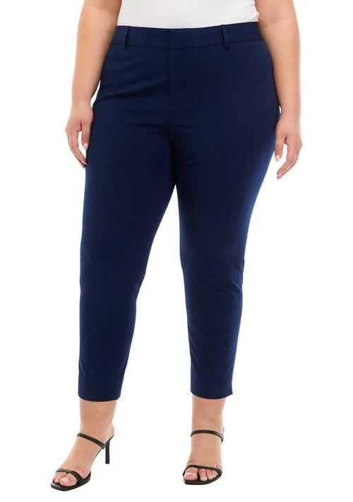 Crown & Ivy™ Ivy Plus Size Cary Flat Front Bi Stretch Pants 1
