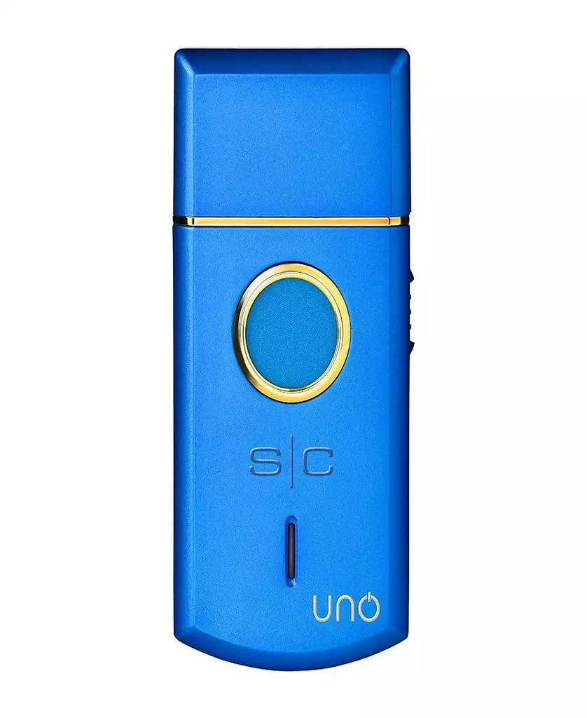 StyleCraft Professional Uno Travel Sized Single USB Rechargeable Mens Foil Shaver with Cap - Blue 7