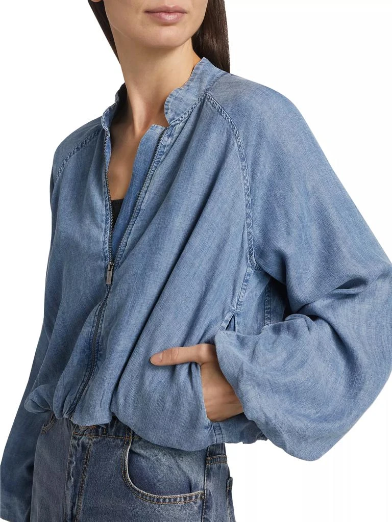Splendid Carina Indigo Bomber Jacket 6