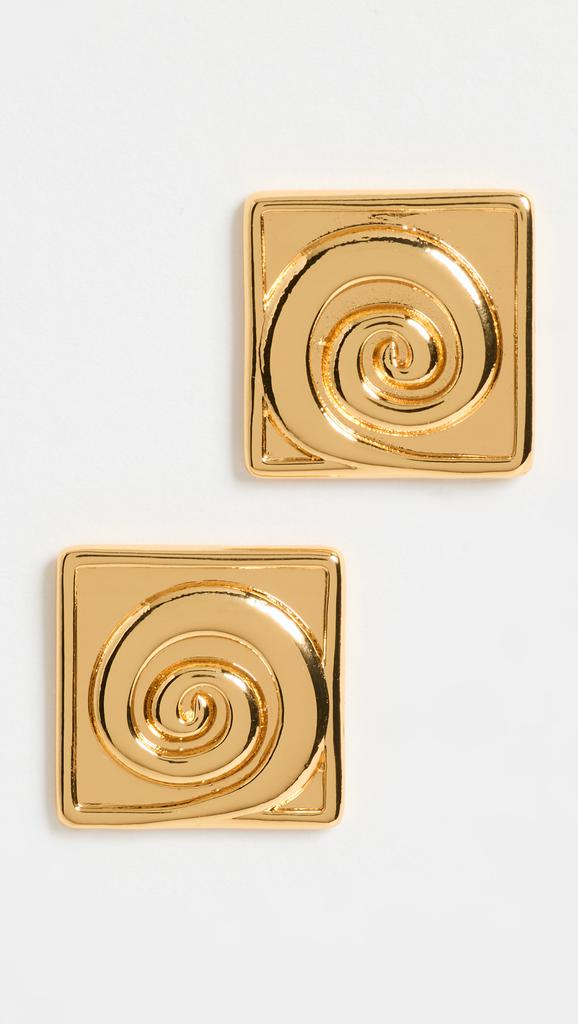 Anni Lu Swirly Square Earrings