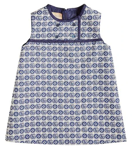 Gucci Baby Double G cotton dress 1