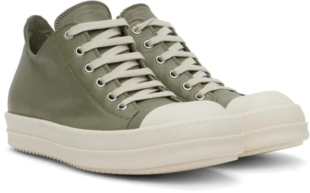 Rick Owens Green Hollywood Low Sneakers 4