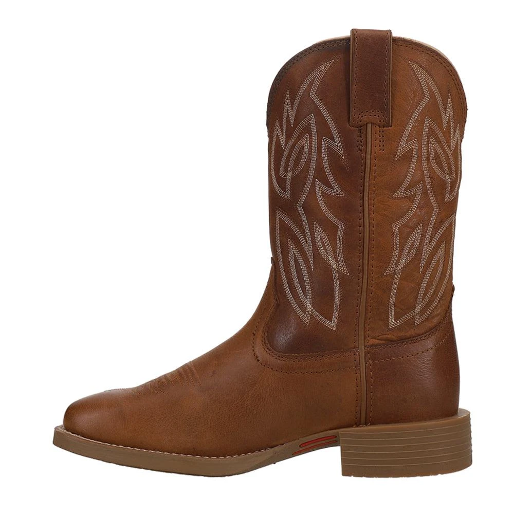 Justin Boots Canter Water Buffalo 11 inch Wide Embroidered Square Toe Boots 3