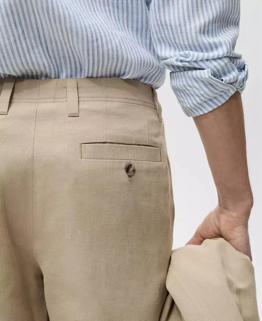 Mango Men's EU Regular-Fit Linen Pants 6