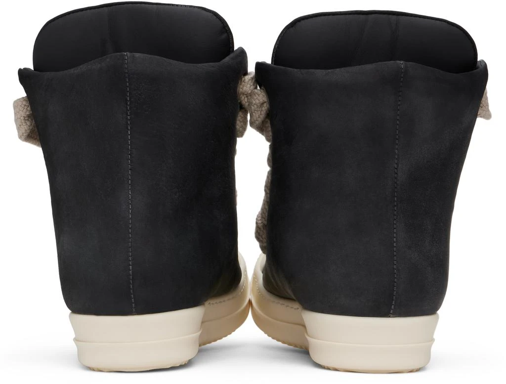 Rick Owens Black Porterville Jumbolaced Padded Sneakers 2