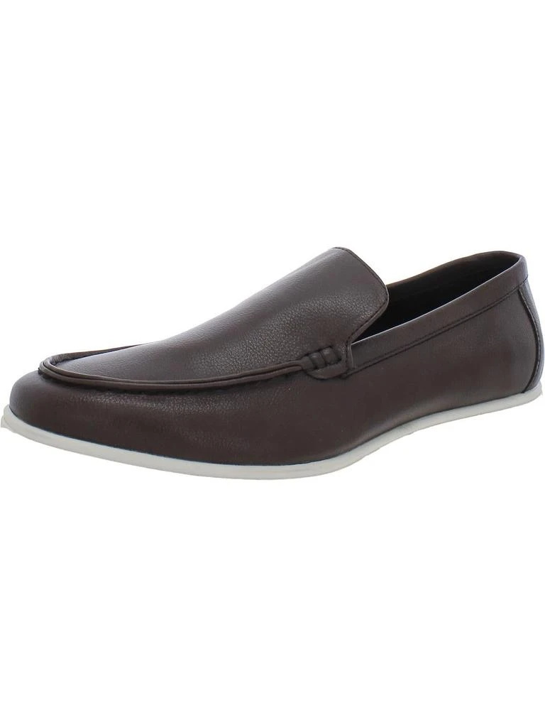 Alfani Porter Mens Faux Leather Memory Foam Loafers 5