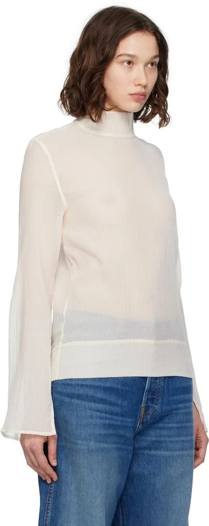 Totême Off-White Slit Sleeve Blouse 2