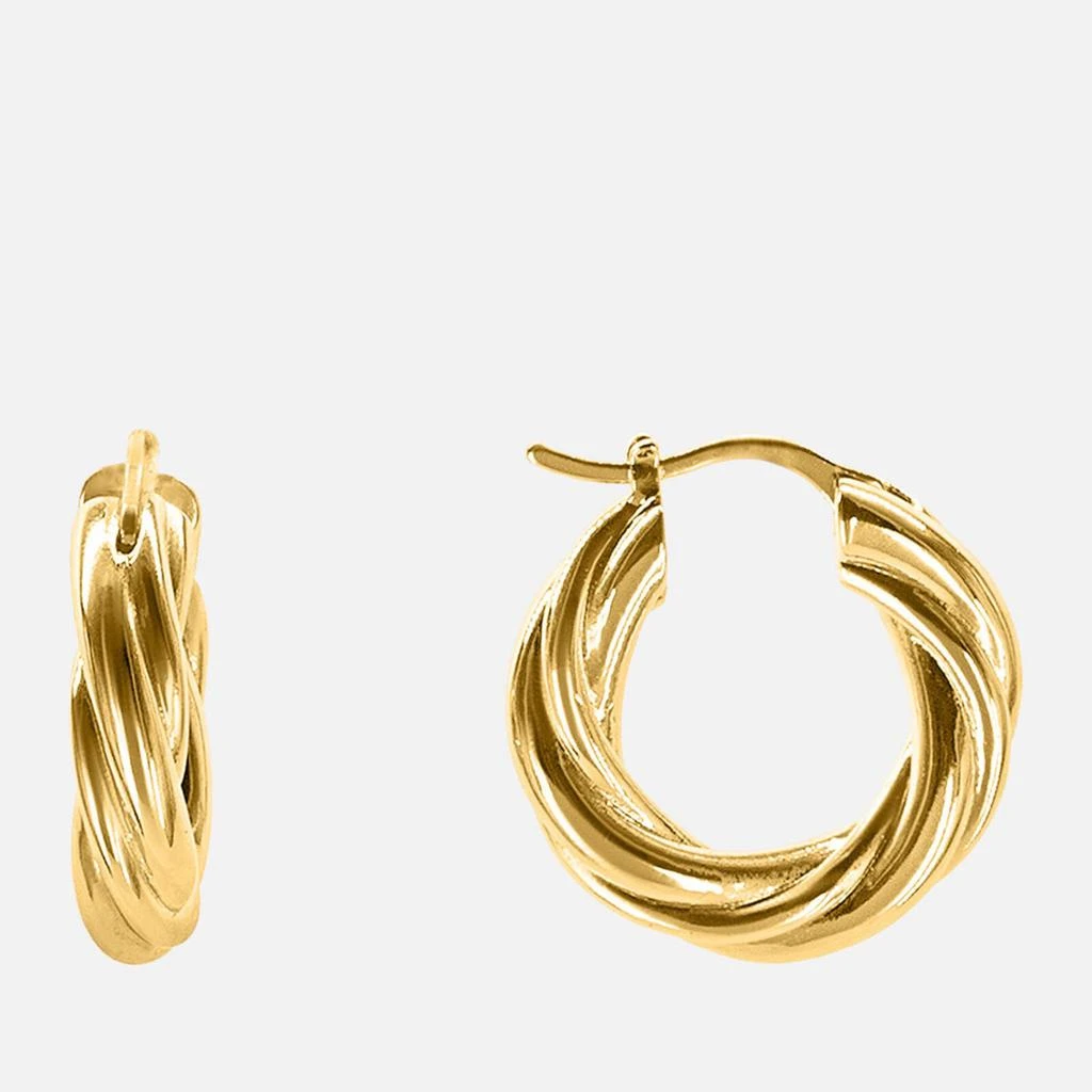 Oma The Label Oma The Label The Brenda 18 Karat Gold-Plated Hoop Earrings 1