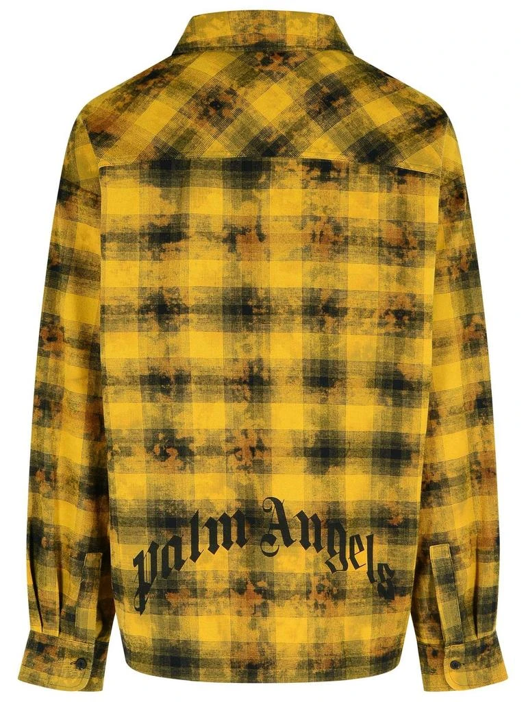 Palm Angels Palm Angels Curved Logo Printed Checked Shirt 2