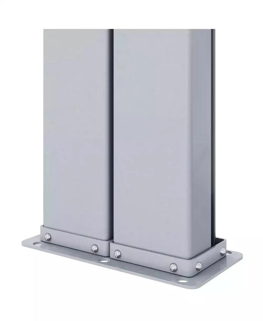 vidaXL Side Awning Anthracite Fabric (100% polyester) with PU coating 6