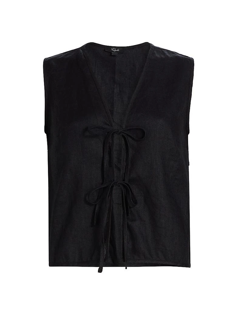 Rails Oregon Linen Tie-Front Tank 1