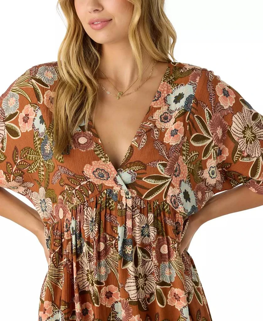 O'Neill Juniors' Rosemary V-Neck Woven Dolman-Sleeve Mini Dress 5