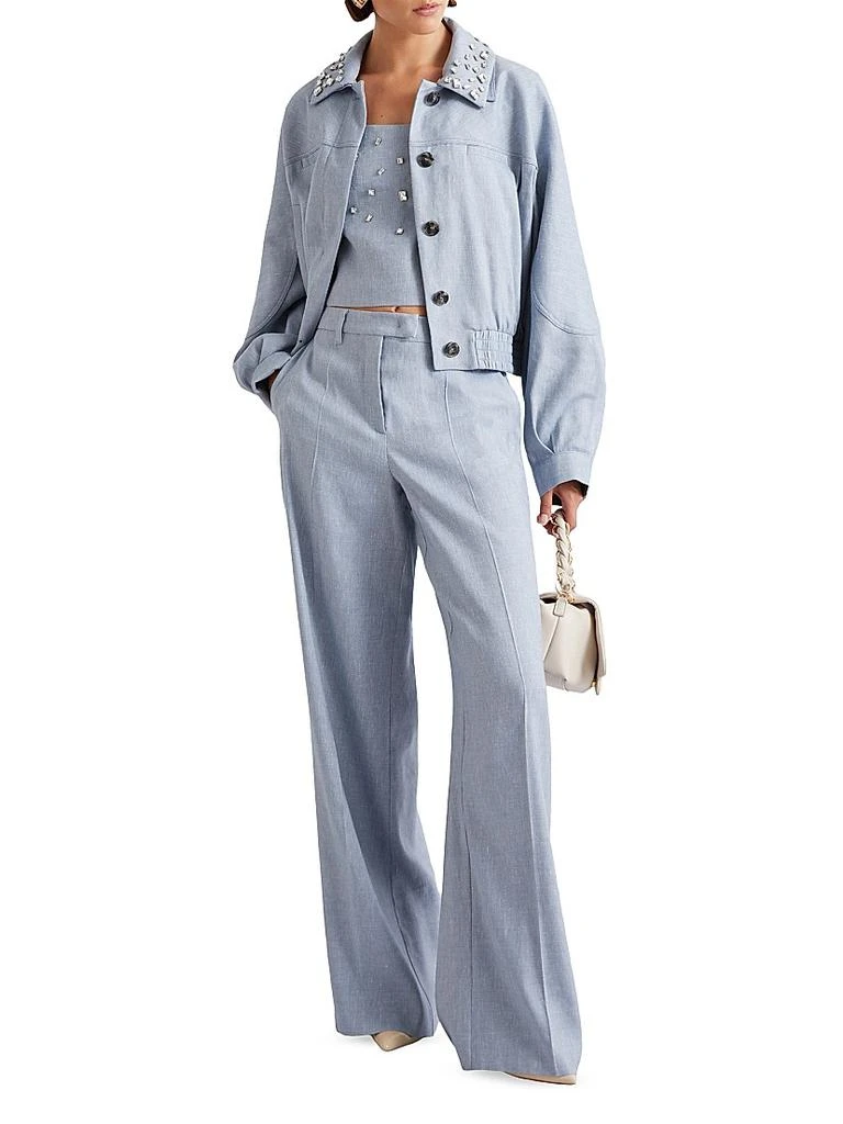 Marella Stretch Linen and Viscose Top 5