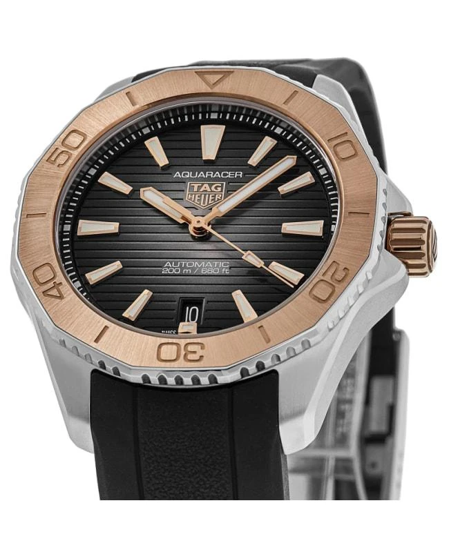 TAG Heuer Tag Heuer Aquaracer Professional 200 Black Dial Gold Bezel Rubber Strap Men's Watch WBP2151.FT6199 2