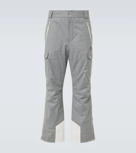 Brunello Cucinelli Chalk stripe wool flannel ski pants 1