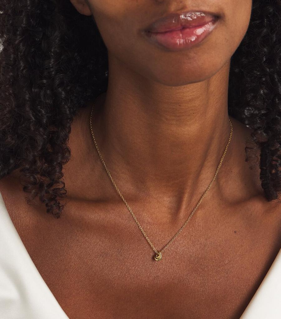 Engelbert Yellow Gold Legacy Knot Pendant Necklace