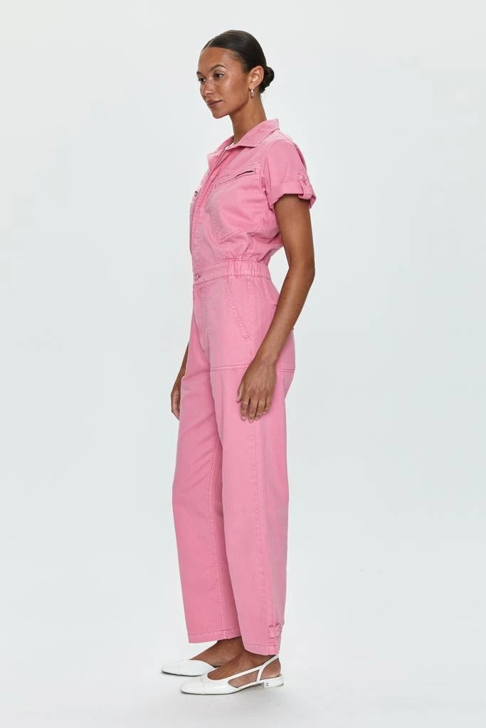 Pistola Denim Campbell Aviator Jumpsuit - Peony Pink 3