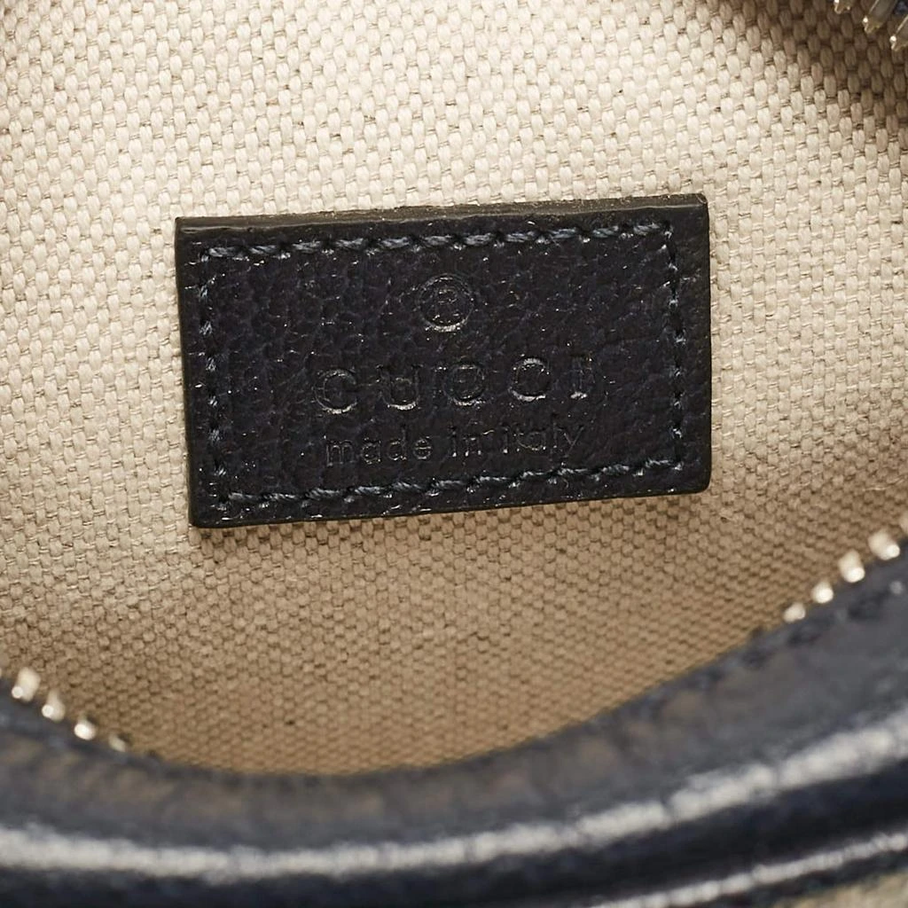 Gucci Gucci Beige/Navy Blue GG Supreme Canvas and Leather Ophidia Shoulder Bag 9