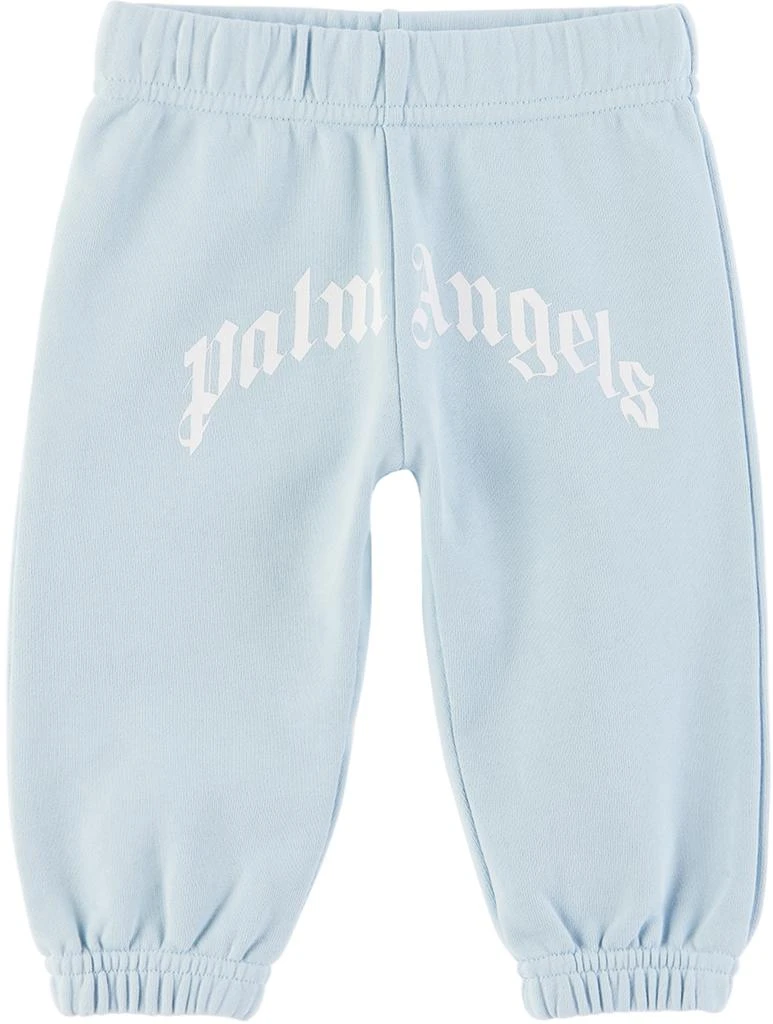 Palm Angels Baby Blue Printed Lounge Pants 1