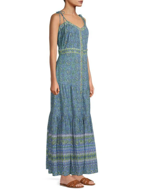 VERONICA BEARD Windansea Paisley A Line Maxi Dress 3
