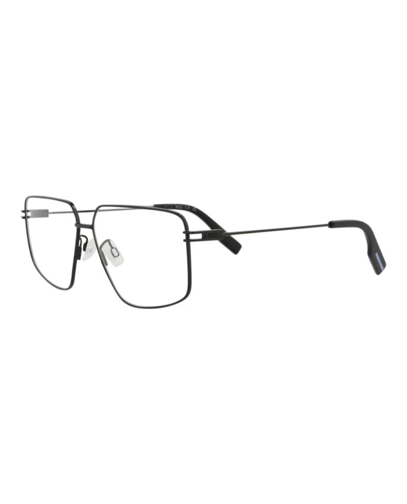Alexander McQueen Square-Frame Metal Optical Frames 2