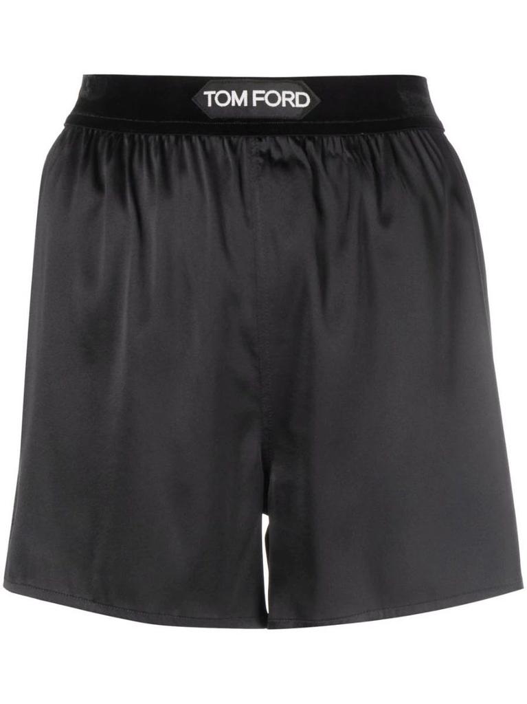 NA Waistband logo black Shorts