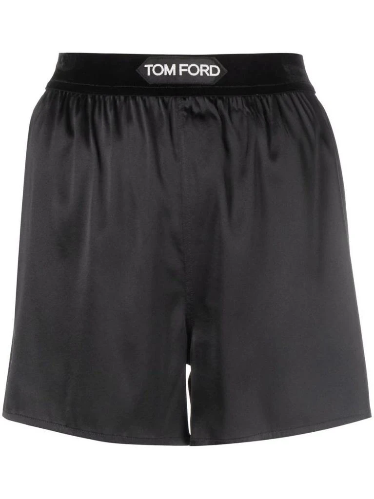 NA Waistband logo black Shorts 1
