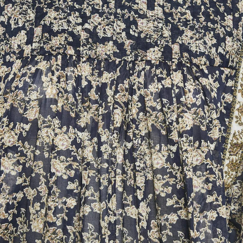 Isabel Marant Isabel Marant Etoile Blue Floral Print Cotton Vega Blouse S 3