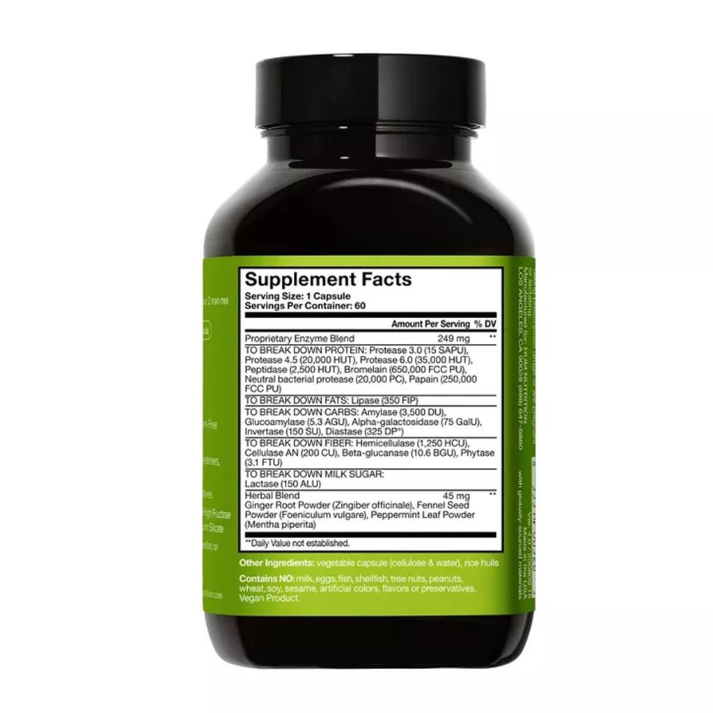 Hum Nutrition Flatter Me Digestive Enzyme Supplement