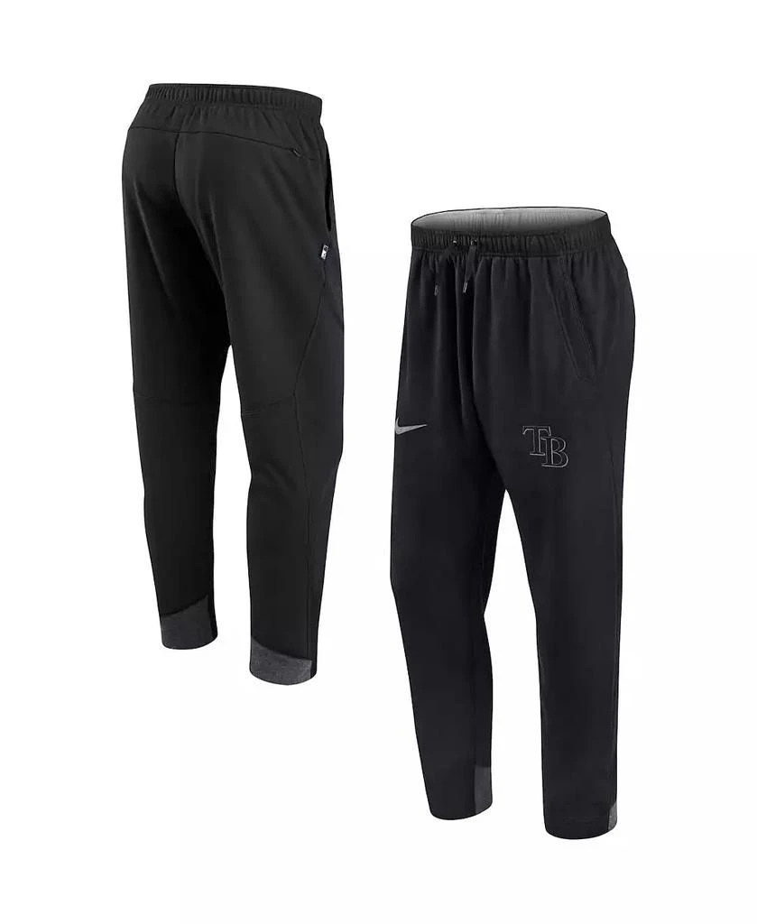 NIKE Men's Black Tampa Bay Rays Authentic Collection Dry Flux Jogger Pants 1