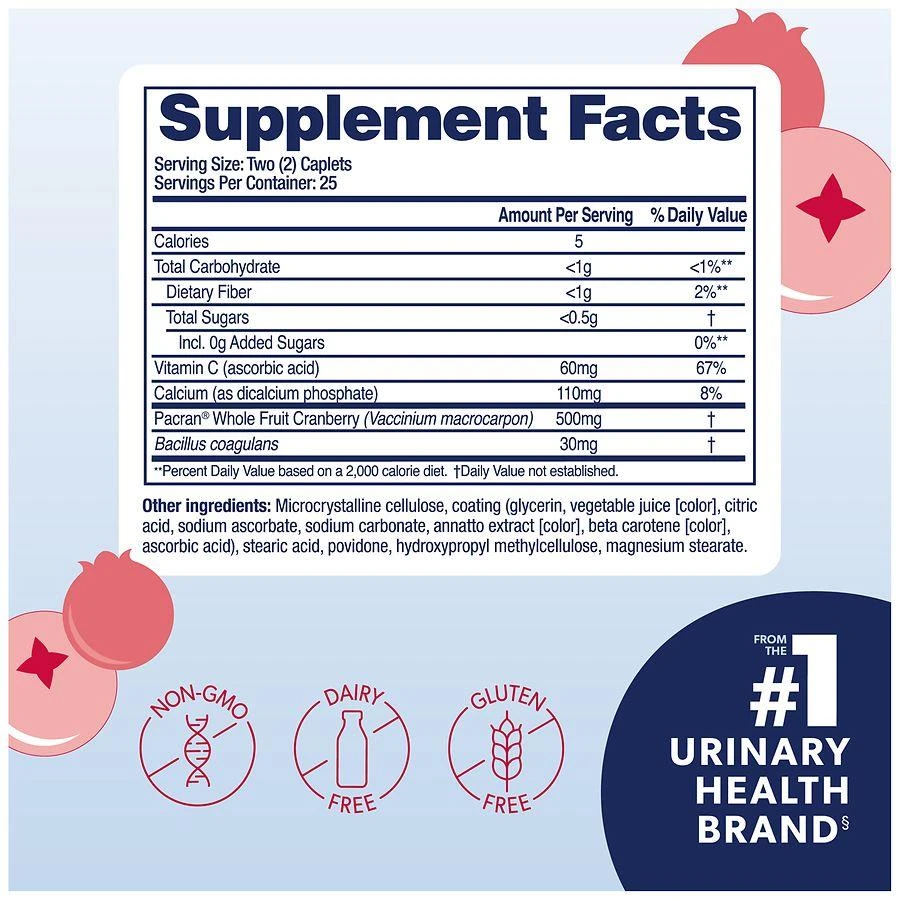AZO Urinary Tract Health Cranberry Caplets Cranberry 4