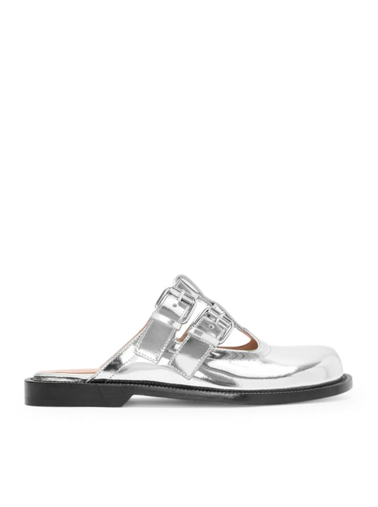 サンダル・ミュール Loewe White Leather Petal Thong Mules Loewe White Leather Petal Thong Mules | italist