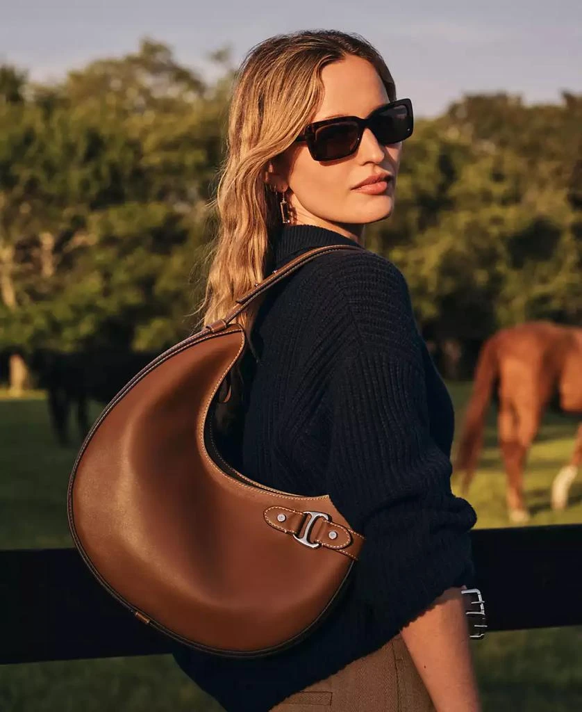 Ralph Lauren Leather Large Tasha Shoulder Bag 1