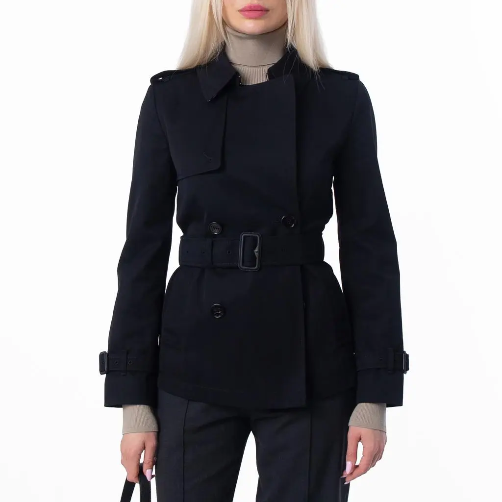 Burberry Double-Breasted Belted Trench Jacket